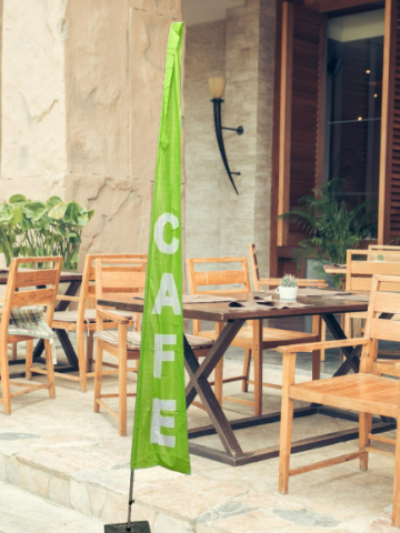 'CAFE' Festival Flag, 60 by 540cm