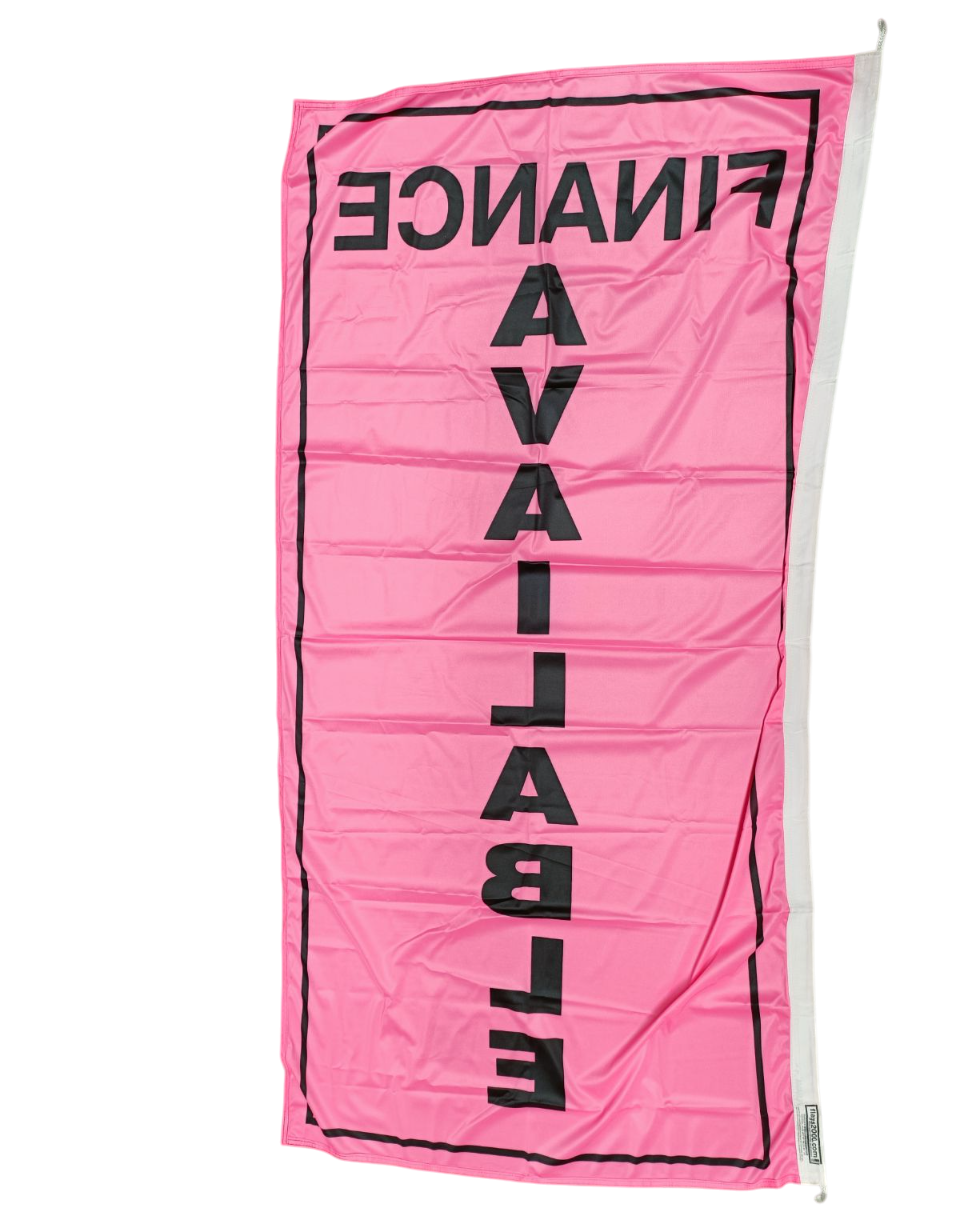 Finance Available Vertical Flag, 90cm by 180cm