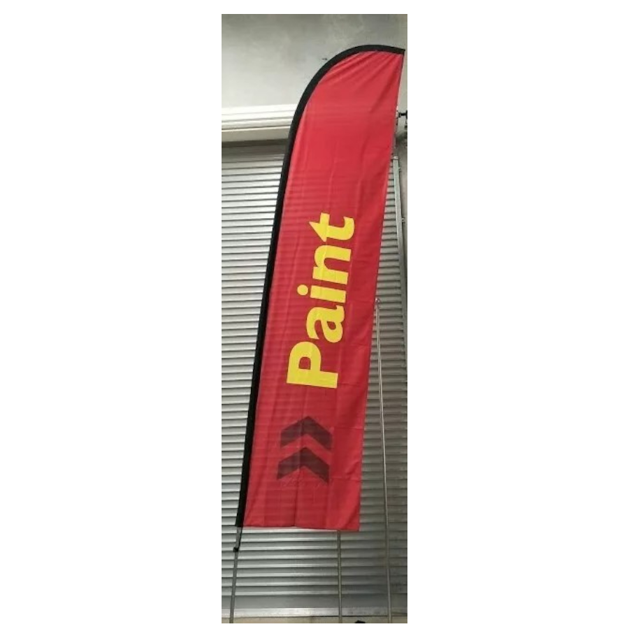 Paint Feather Flag, 90x400 cm