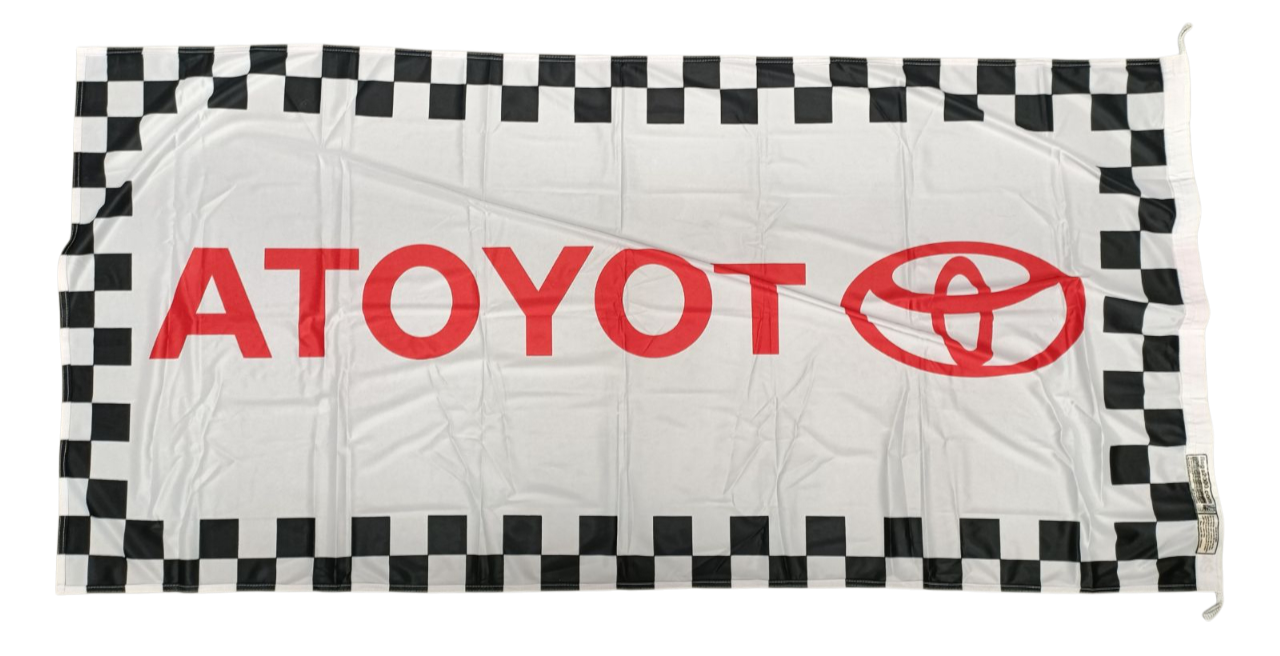 Toyota Racing Car Flag