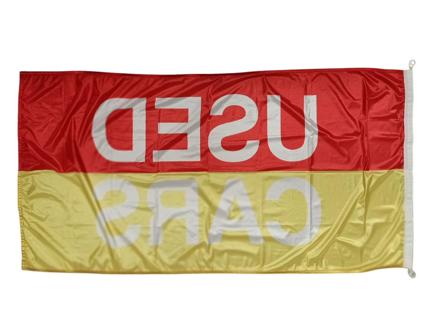 Used Cars Flag, Red-Yellow, 180x90 cm
