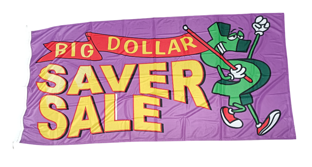 Big Dollar Saver Sale Flag