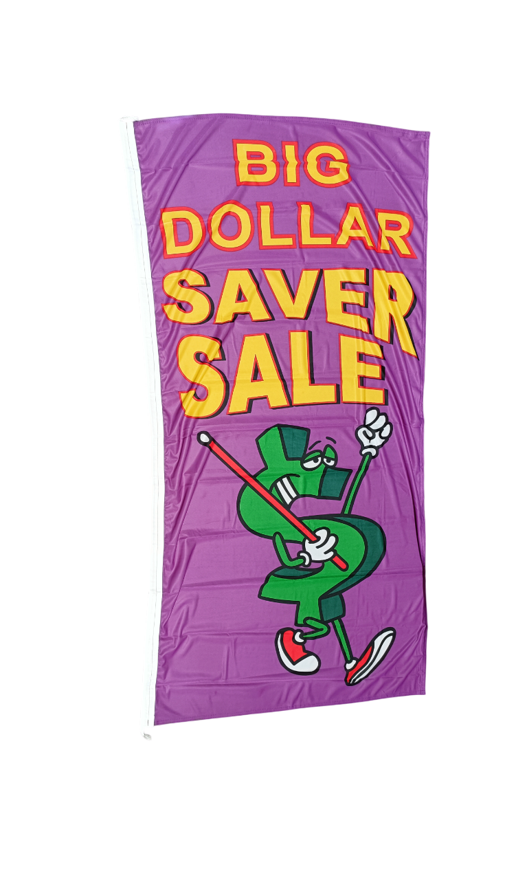 Big Dollar Saver Sale Flag