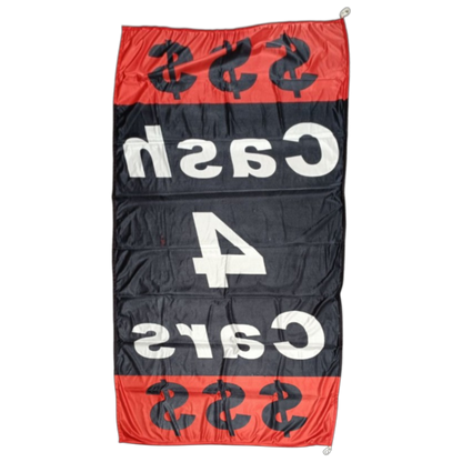 Cash 4 Cars Flag, 90x180 cm - Available in Multiple Colors/Designs