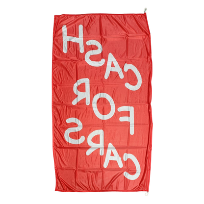 Cash 4 Cars Flag, 90x180 cm - Available in Multiple Colors/Designs
