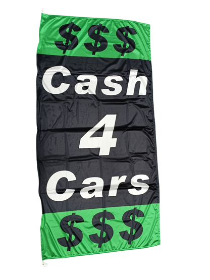 Cash 4 Cash Vertical Flag, 90cm by 180cm