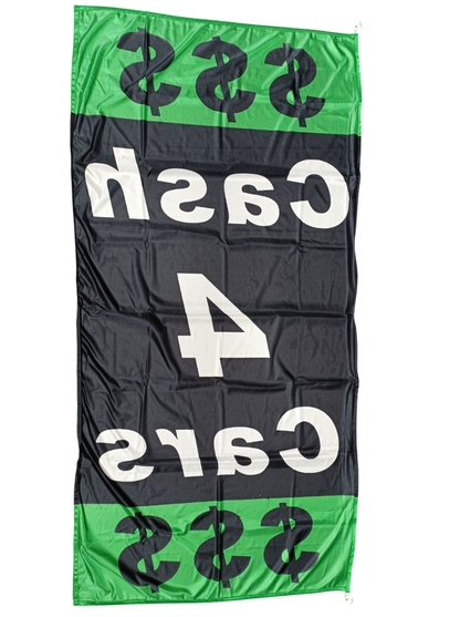 Cash 4 Cash Vertical Flag, 90cm by 180cm
