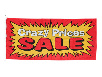 Crazy Prices Sale Flag - Multiple Sizes Available