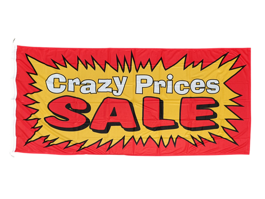 Crazy Prices Sale Flag - Multiple Sizes Available