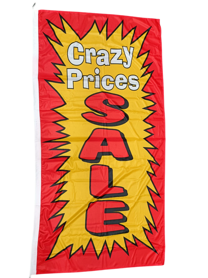 Crazy Prices Sale Flag - Multiple Sizes Available