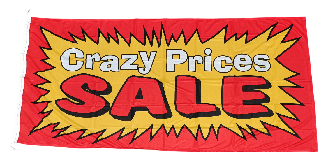 Crazy Prices Sale Flag