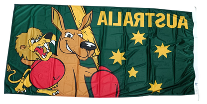 Fighting Kangaroo Cricket Flag