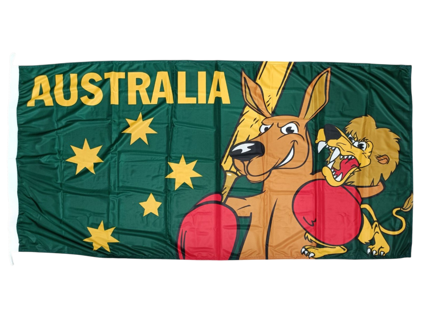 Fighting Kangaroo Cricket Flag