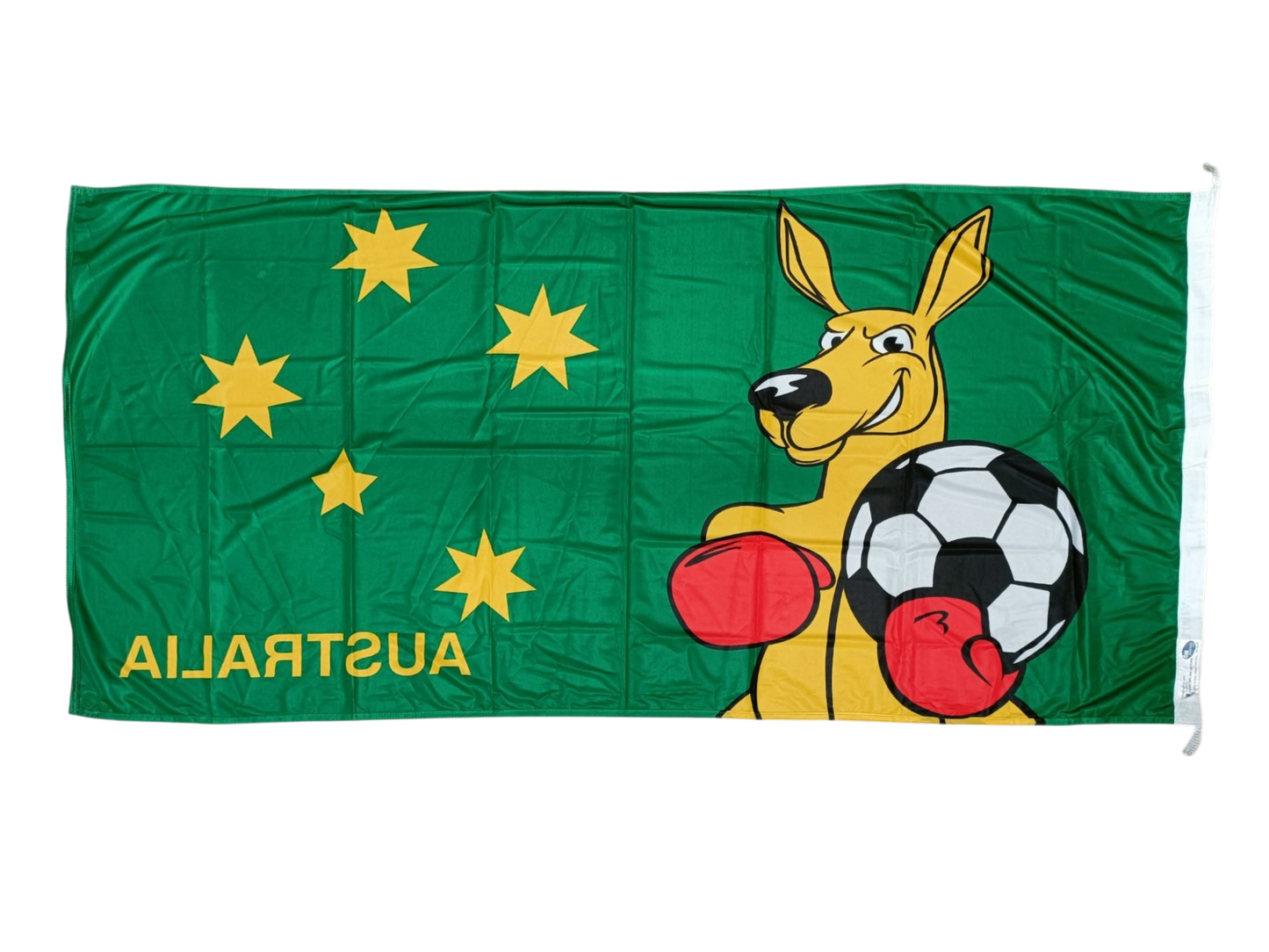 Fighting Kangaroo with Football Flag