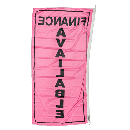 Finance Available Vertical Flag, 90cm by 180cm