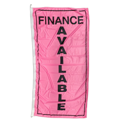 Finance Available Vertical Flag, 90cm by 180cm