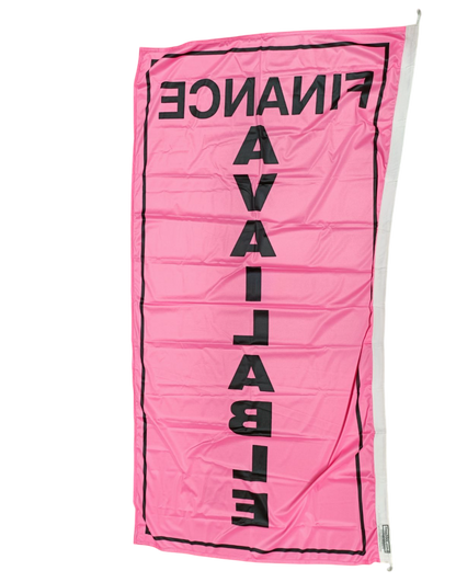 Finance Available Vertical Flag, 90cm by 180cm