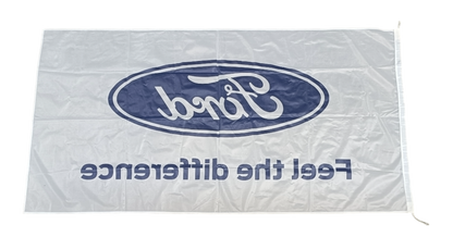 Ford Feel the Diference Flag, White, 180x90 cm