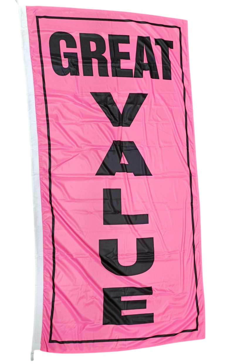 Great Value Vertical Flag, 90cm by 180cm