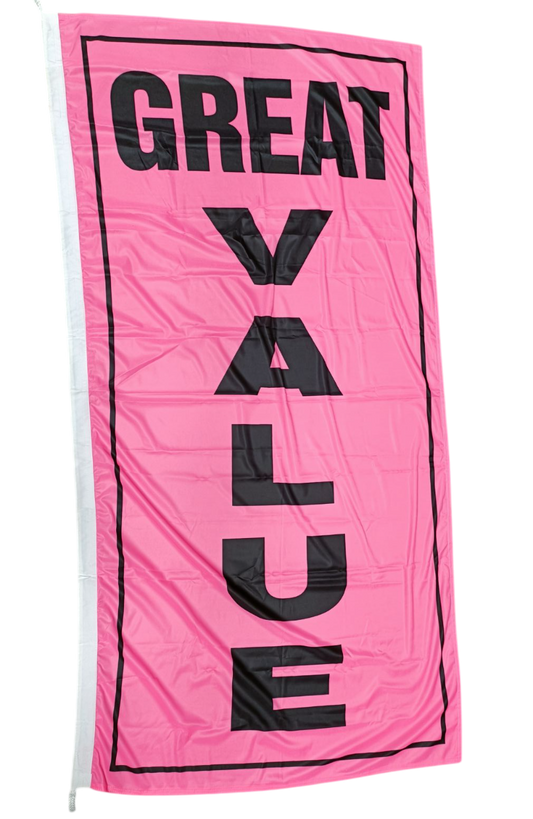 Great Value Vertical Flag, 90cm by 180cm