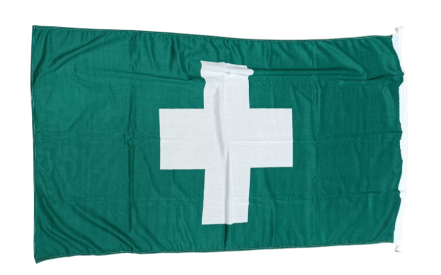 Green Cross Flag, 180x90 cm