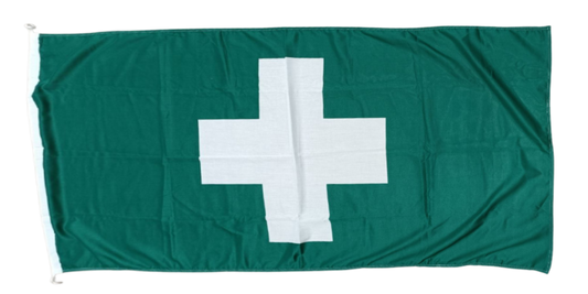 Green Cross Flag, 180x90 cm