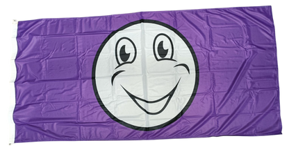 Happy Face Flag - Multiple Sizes & Colors Available
