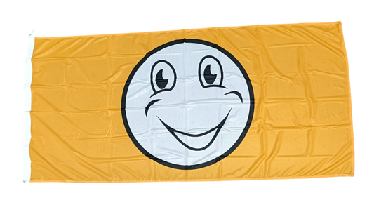 Happy Face Flag - Multiple Sizes & Colors Available