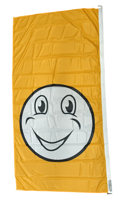 Happy Face Flag - Multiple Sizes & Colors Available