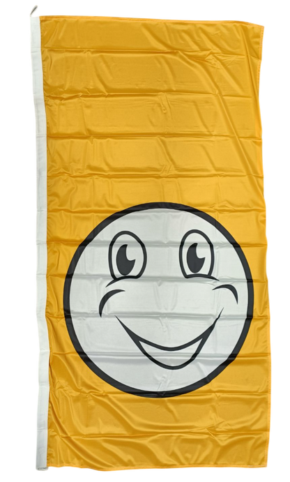 Happy Face Flag - Multiple Sizes & Colors Available