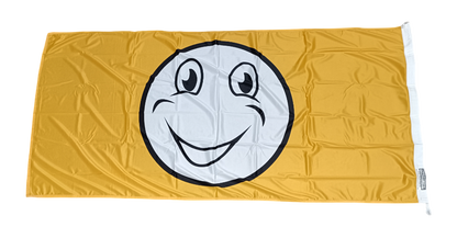 Happy Face Flag - Multiple Sizes & Colors Available