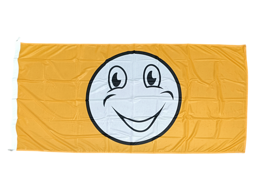 Happy Face Flag - Multiple Sizes & Colors Available