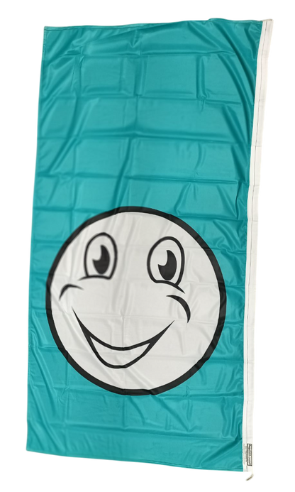 Happy Face Flag - Multiple Sizes & Colors Available