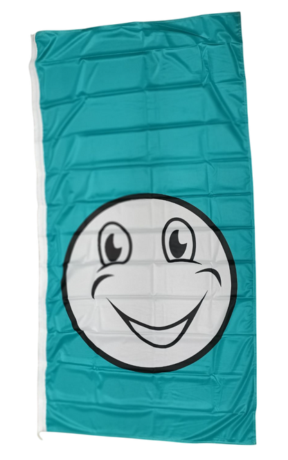 Happy Face Flag - Multiple Sizes & Colors Available