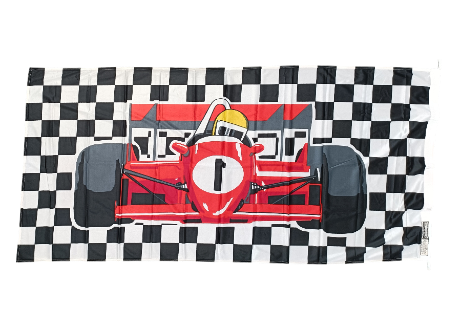 Quality 'International Racing' Pole Flag, 180x90 cm