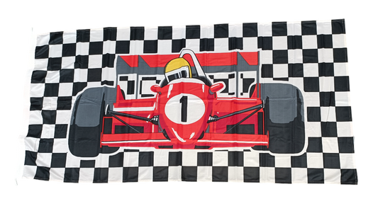 Quality 'International Racing' Pole Flag, 180x90 cm