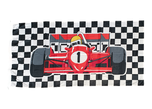 Quality 'International Racing' Pole Flag, 180x90 cm