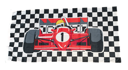 Quality 'International Racing' Pole Flag, 180cm by 90cm