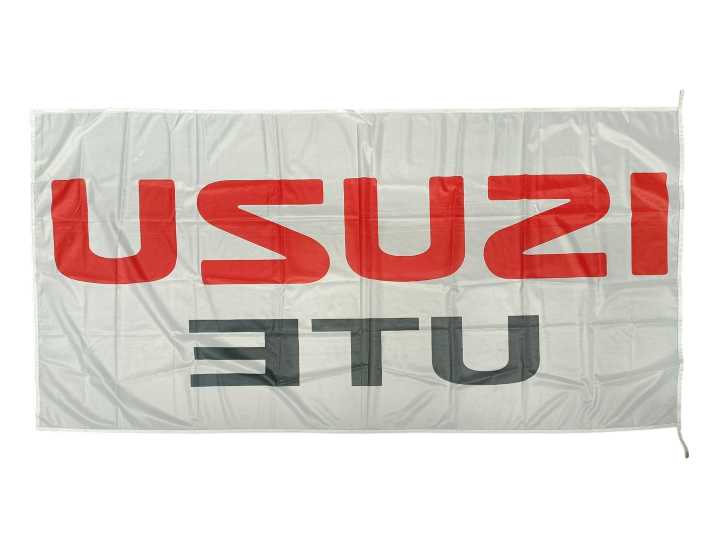 Quality ISUZU UTE, White Outdoor Flag - Multiple Sizes Available