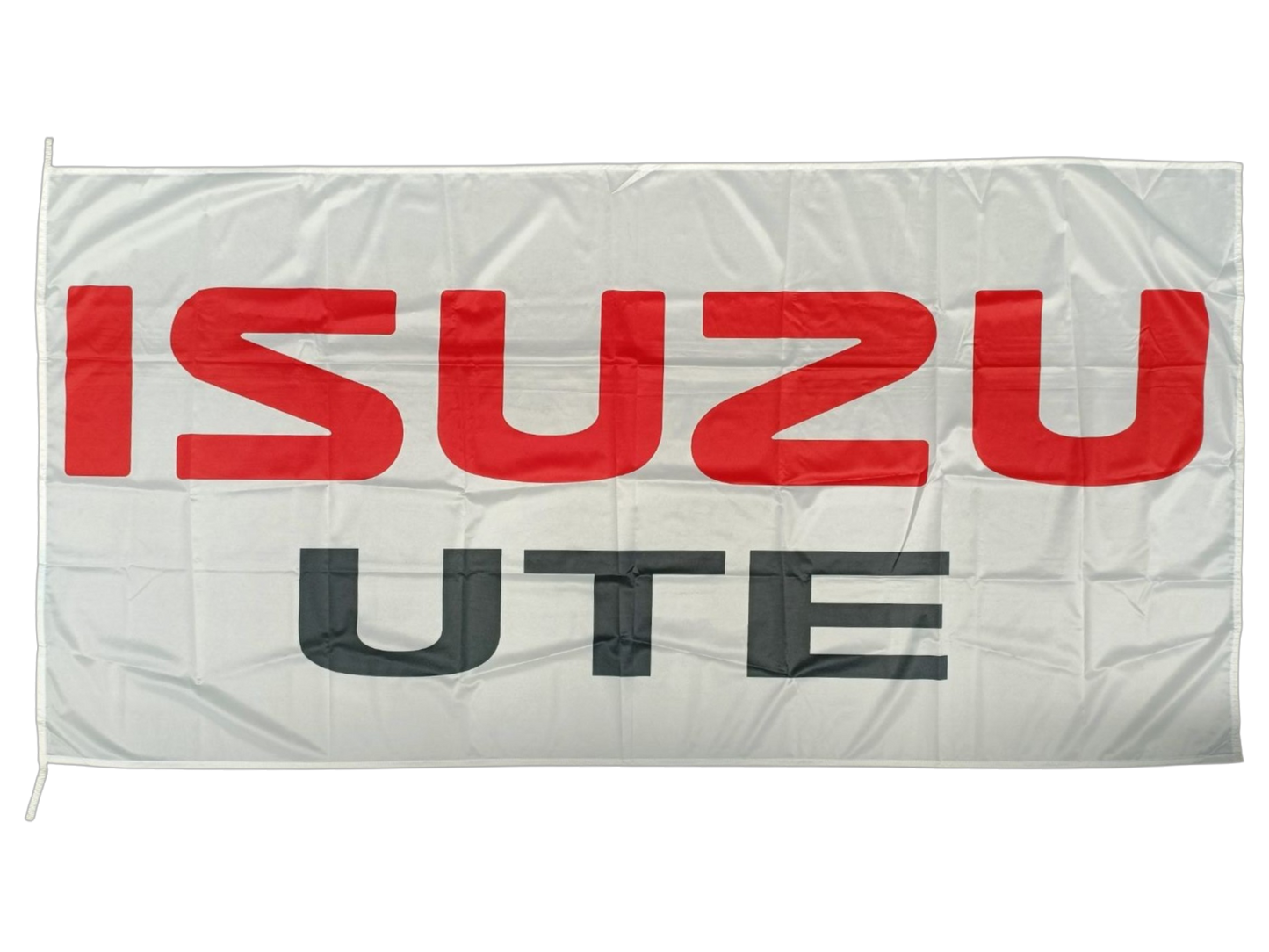 Quality ISUZU UTE, White Outdoor Flag - Multiple Sizes Available