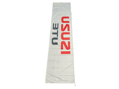 Quality ISUZU UTE, White Outdoor Flag - Multiple Sizes Available