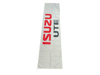 Quality ISUZU UTE, White Outdoor Flag - Multiple Sizes Available