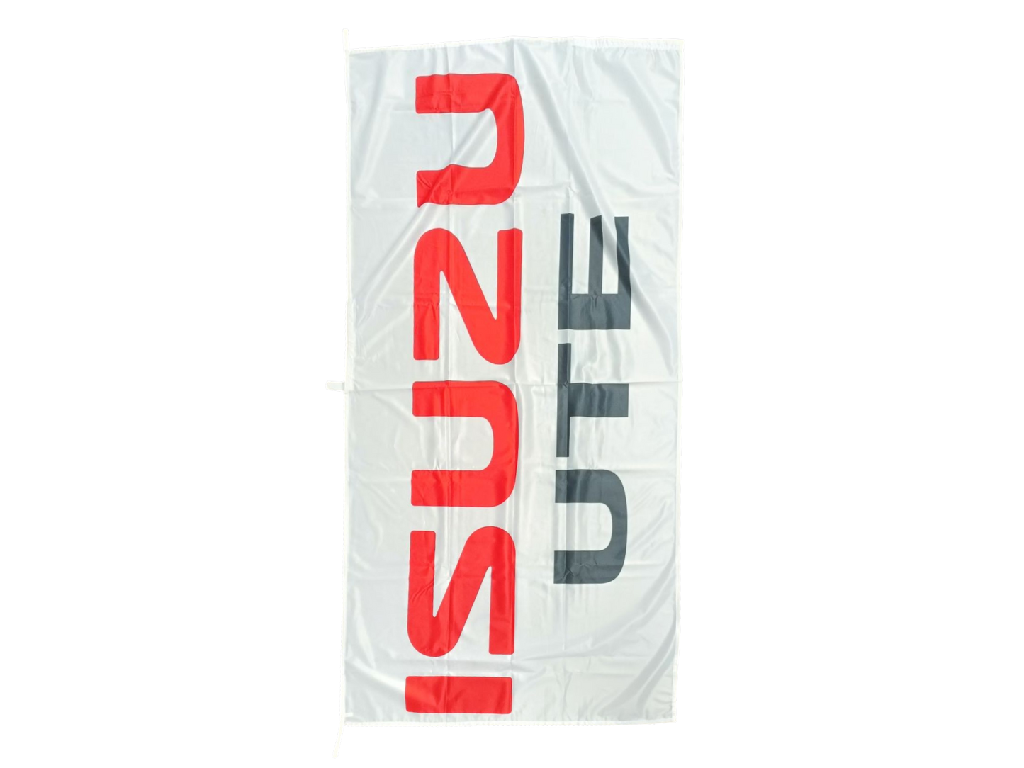 Quality ISUZU UTE, White Outdoor Flag - Multiple Sizes Available