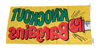 Knockout Bargains Flag, 180x90 cm