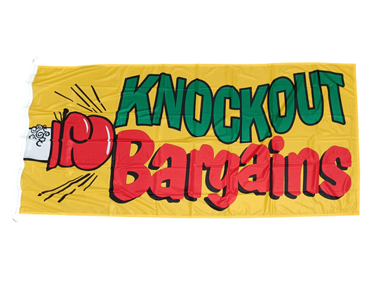 Knockout Bargains Flag, 180x90 cm