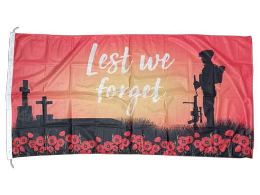 Lest We Forget Flag - Multiple Sizes Available