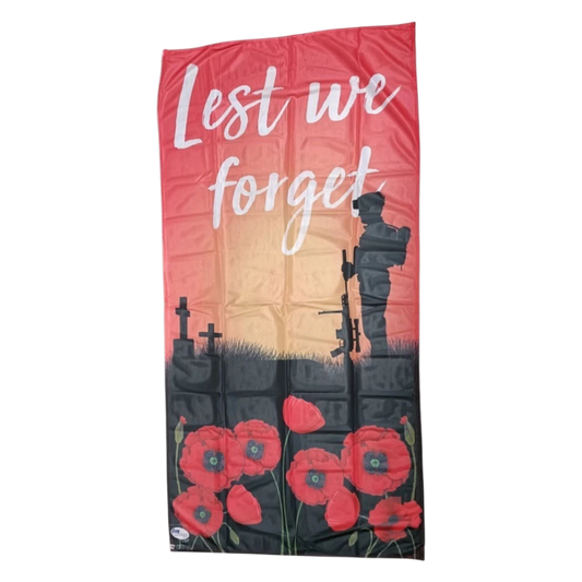 Lest we forget Flag, 90x180 cm