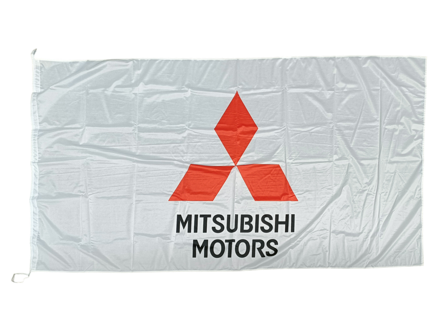 Mitsubishi Motors Flag, White, 180x90 cm