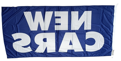 New Cars Flag, Blue - Multiple Sizes Available