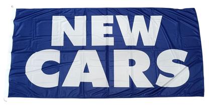 New Cars, Blue 180cm by 90cm Flag